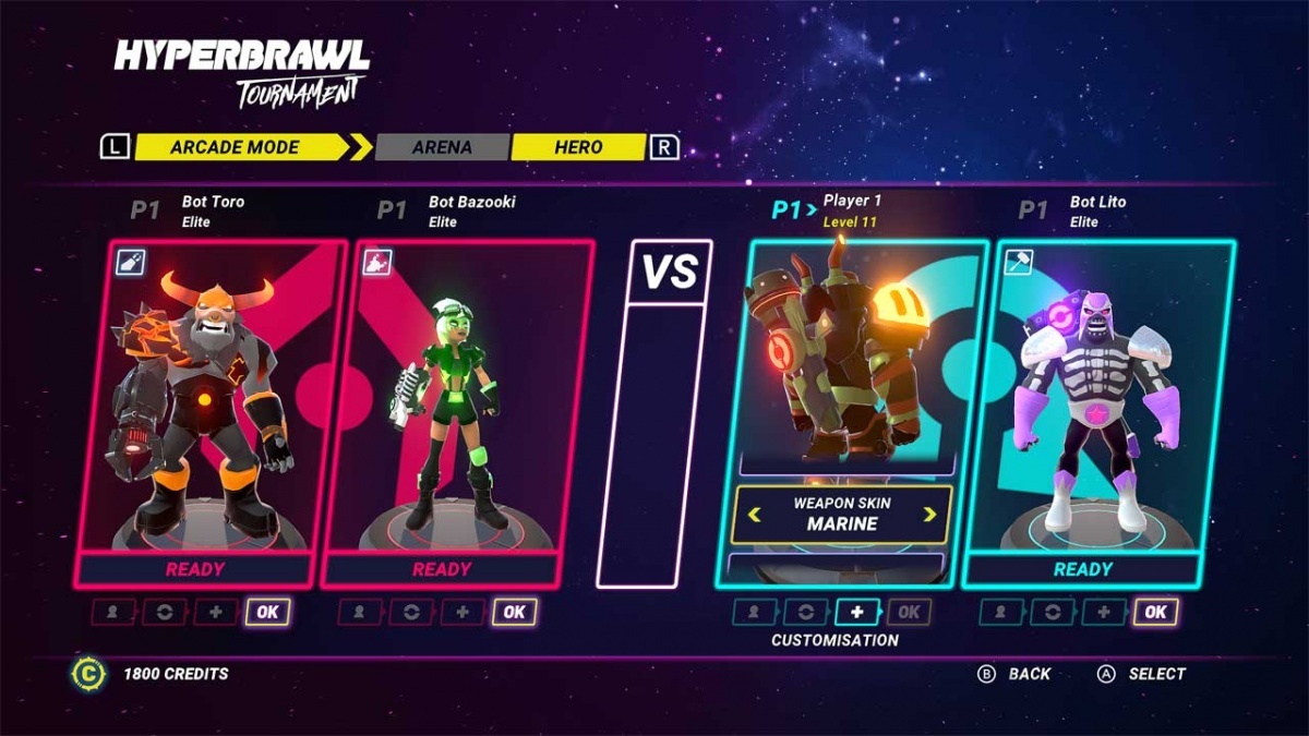 Screenshot for HyperBrawl Tournament on Nintendo Switch